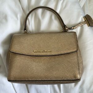 Gold Michael kors purse